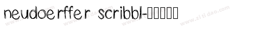 neudoerffer scribbl字体转换